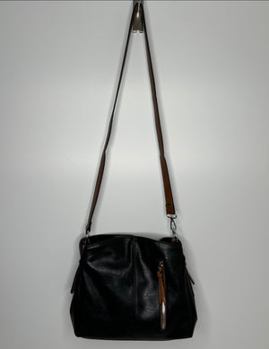 Coral-orange hand/shoulder bag - made from recycled water bottles - just like leather!