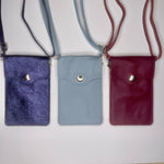 Sumptuous pebble-grain Italian leather phone bag - various styles (4)