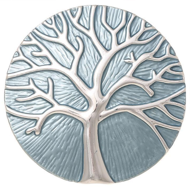 Tree of life design magnetic brooch and scarf clip